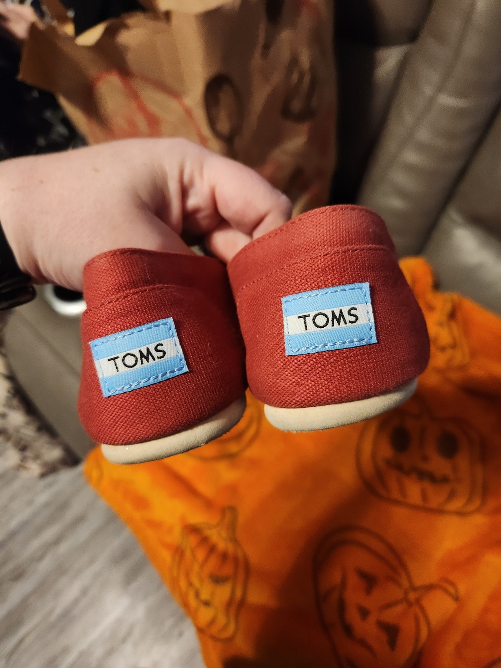 TOMS Women's Classic Slip-On Shoes — Brick Red - Picture 5 of 5